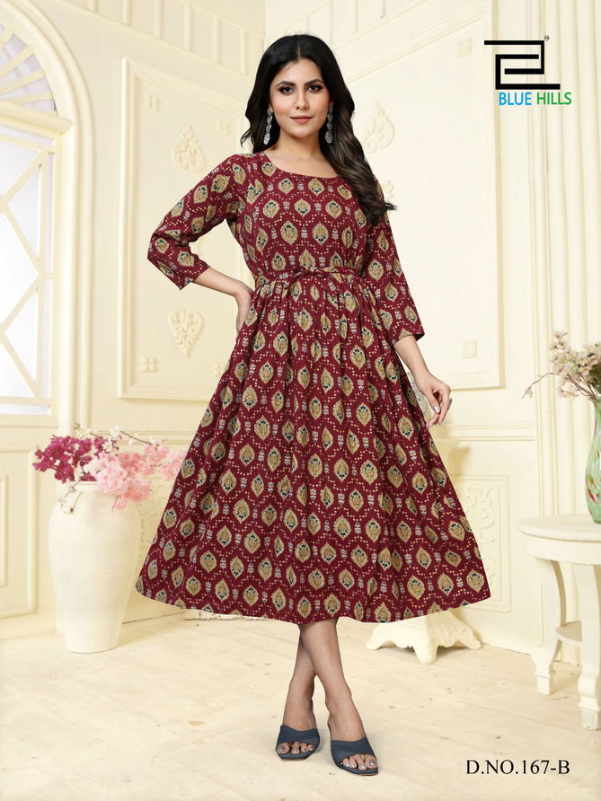 Little Things Vol 15 By Blue Hills Rayon Feeding Kurti Wholesalers In Delhi
